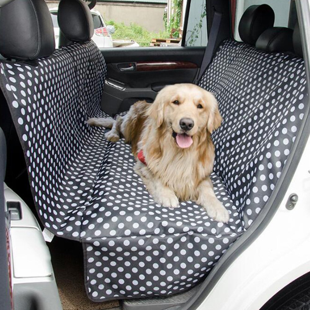Single Layer Pet Car Seat Cover with Flaps and Zip P3150