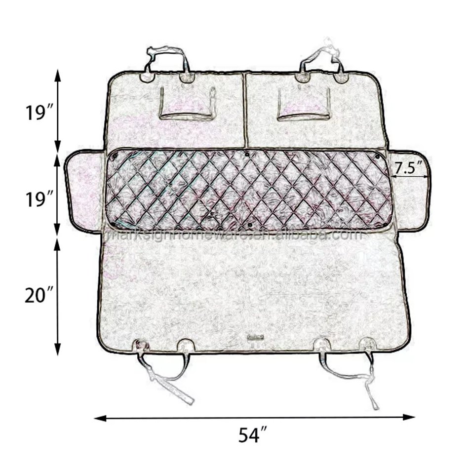 Pet Car Seat Cover with Removable Pad P3250 thumbnail 9