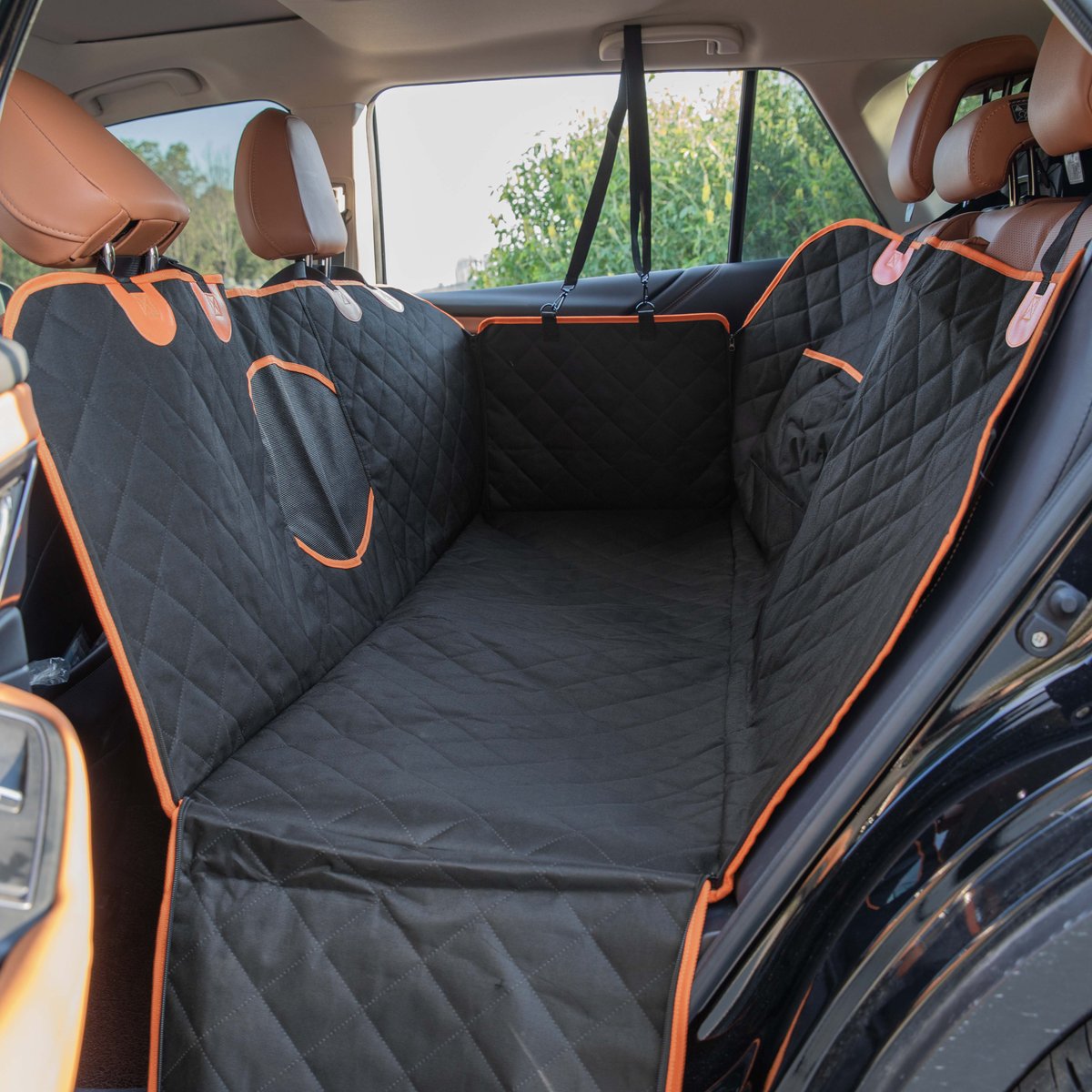 Pets Dog Seat Cover with Mesh Window P3352